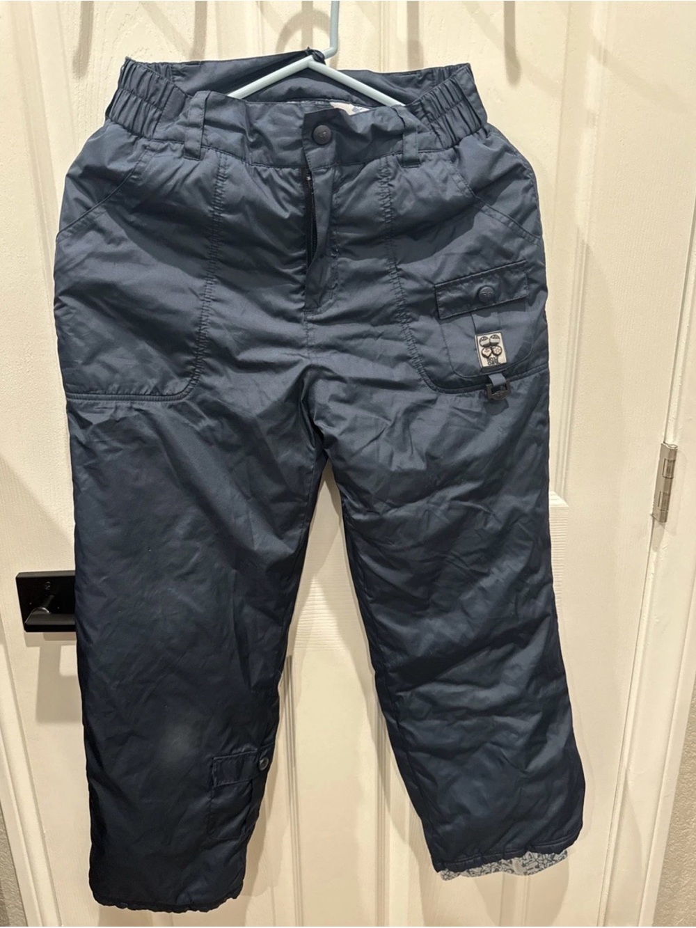 Roxy Girls Snow Pants Large Blue Insulated Ski Snowboard Winter Youth L